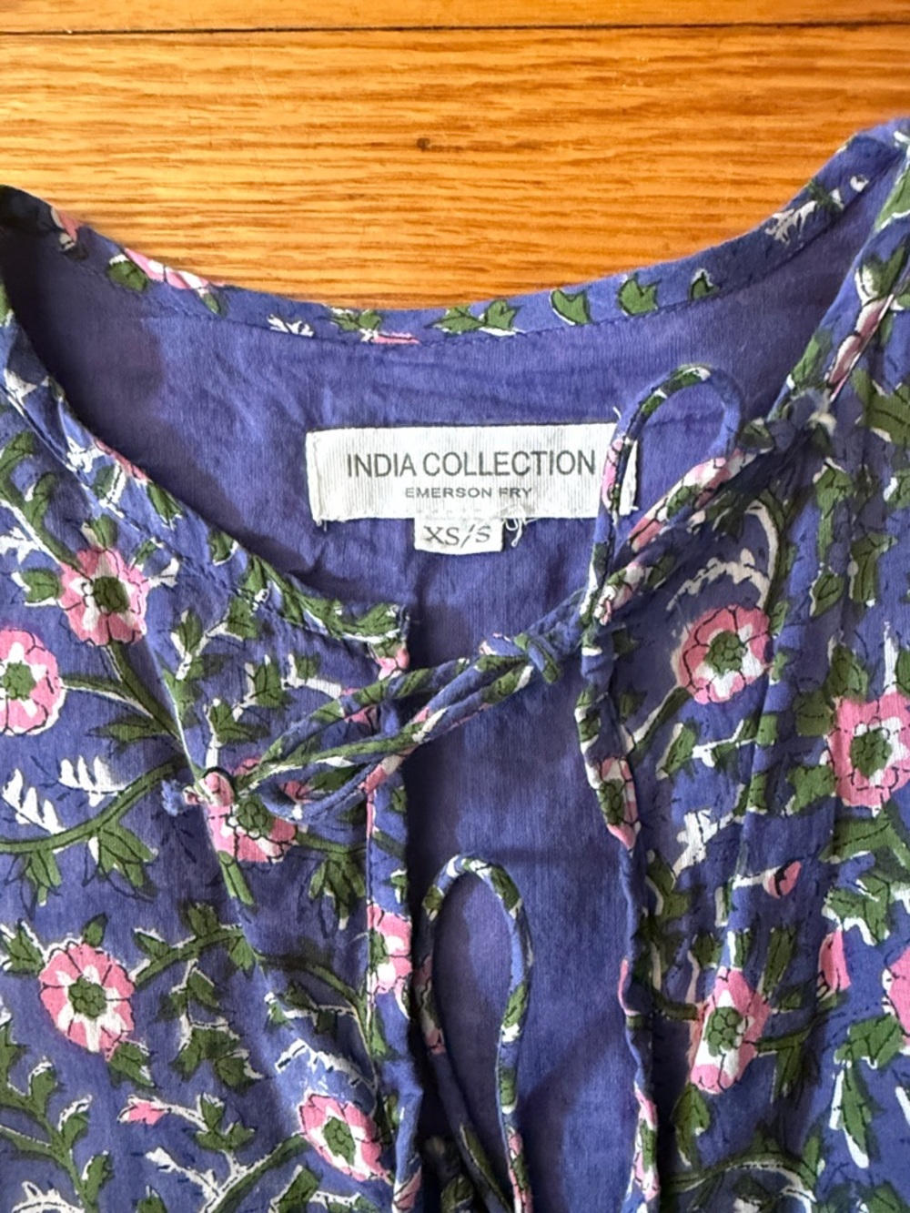 Emerson Fry India Collection Floral Tiered Dress, size XS/S - Picture 2 of 4